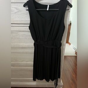 Pinkblush Black Sleeveless Scoop Neck Mini Sundress